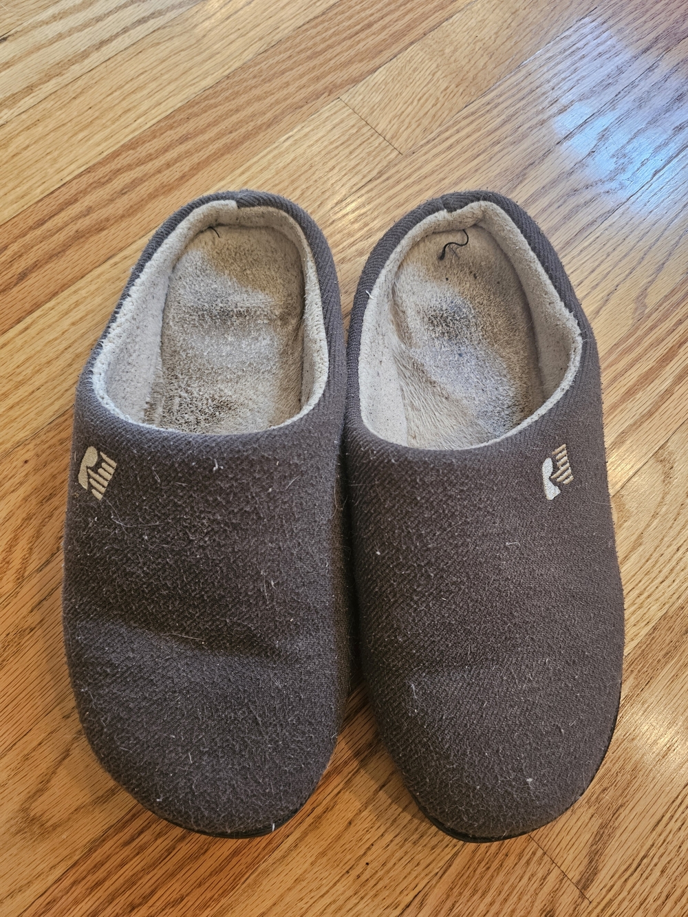 Men's Brown Slip-On Fleece-Lined Loafers